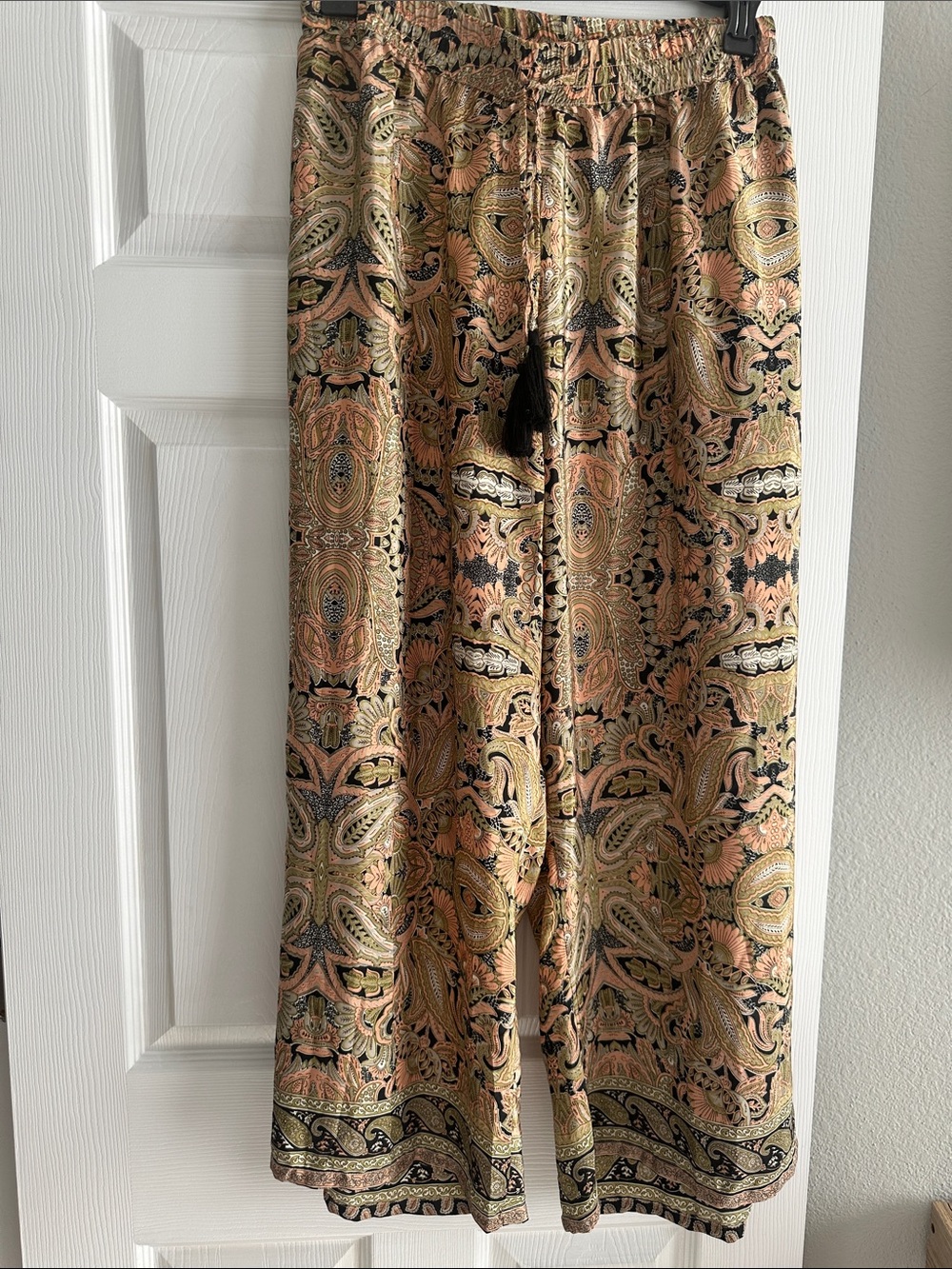 Philosophy Peach Multi Paisley Wide Leg Pants